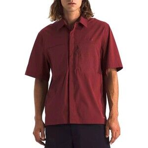 The North Face Mens Lightrange Short Sleeve Button Up Shirt 2XL Sumac NWT
